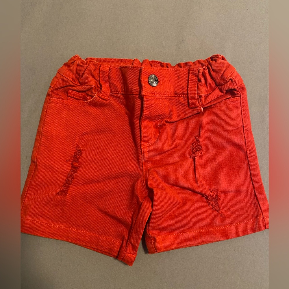 NWOT Fletch Firecracker Wash Slim Fit Denim Shorts - Distressed
